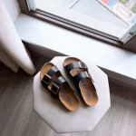 BIRKENSTOCK Spring\/Summer Fashion Leather Slippers for Men and Women - Image 4