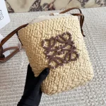Straw Mini Bucket Bag-box - Image 7
