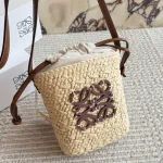 Straw Mini Bucket Bag-box - Image 4