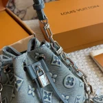 Embossed Denim Bucket Bag-box - Image 10