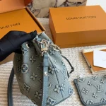 Embossed Denim Bucket Bag-box - Image 8