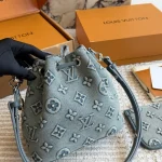 Embossed Denim Bucket Bag-box - Image 7