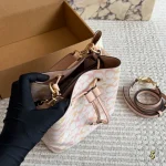 Sakura Pink Straw Bucket Bag – The Perfect Pop of Color for Your Summer Outfit-box - Image 10