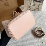 Sakura Pink Straw Bucket Bag – The Perfect Pop of Color for Your Summer Outfit-box - Image 8
