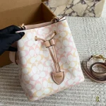 Sakura Pink Straw Bucket Bag – The Perfect Pop of Color for Your Summer Outfit-box - Image 6