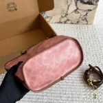 The Ultimate Summer Essential: Chic Pink Woven Basket Tote Bag-box - Image 2