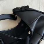 Leather with horn handles and antique gold buckles—vintage yet edgy-no box - Image 7