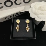 Double C Pearl Stud Earrings-box
