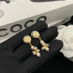 Double C Pearl Stud Earrings-box - Image 2
