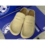 BIRKENSTOCK suede Naples closed-toe slippers, British retro style, casual outdoor half-slippers, fashionable men's shoes. - Image 3