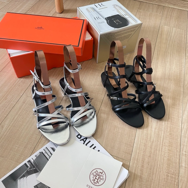 368a81cfb940df99e95bd14d84556c53 H-Buckle Cross-Strap Sandals-box - Image 1