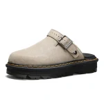 Dr. Martens Martin ZebZag unisex slip-on suede mules with closed toe, casual and stylish platform sandals - Image 3