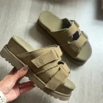 UGG's new high-value open-toe sandals, platform, height-increasing, thick sole. - Image 4