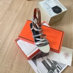 H-Buckle Cross-Strap Sandals-box - Image 11