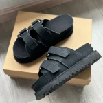 UGG's new high-value open-toe sandals, platform, height-increasing, thick sole. - Image 3