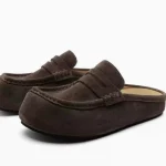 Vintage Genuine Leather Slip-On Birkenstock-Style Mules – New Autumn Classic Versatile Closed-Toe Shoes-box - Image 2