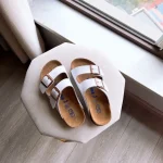 BIRKENSTOCK Spring\/Summer Fashion Leather Slippers for Men and Women - Image 6