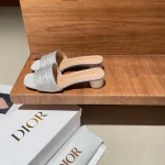 Three-Color Embroidered Round-Heel Slippers-box - Image 8
