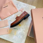 New Three-Color MM Gold Coin Loafers-box - Image 9