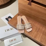 Three-Color Embroidered Round-Heel Slippers-box - Image 6