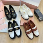New Three-Color MM Gold Coin Loafers-box