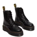 Side-Zip High-Cut Chunky Heel Martin Boots-box