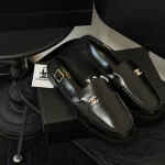 New Double C Buckle Loafers-box - Image 4