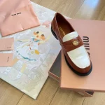 New Three-Color MM Gold Coin Loafers-box - Image 4