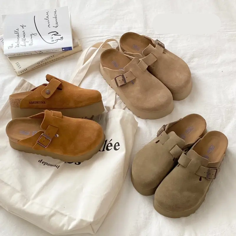 e971df950c BIRKENSTOCK platform platform slippers for men and women - Image 1