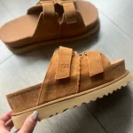 UGG's new high-value open-toe sandals, platform, height-increasing, thick sole. - Image 2