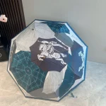 Warhorse Pattern Tri-Fold Automatic Umbrella