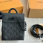 Black Monogram Leather Bag-box