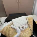 Chain-strap Woven Shopper-box - Image 9