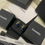 Blue Double-C Planet Universe Stud Earrings-box - Image 5