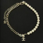 Five-Pointed Star Double-C Wing Pearl Necklace-box