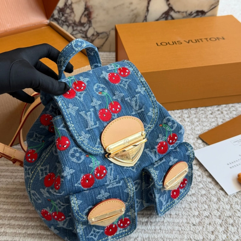 13423463234917600 Small denim backpack-box - Image 1