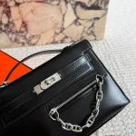 Genuine leather with silver buckle, comes with a free pig nose chain-box - Image 2