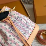 Pink and White Striped Mini Bucket Bag-box - Image 6