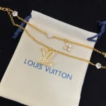Double-layer bracelet with full diamond letter and floral pattern-box - Image 7