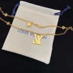 Double-layer bracelet with full diamond letter and floral pattern-box - Image 6
