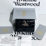 Black crocodile pattern triangle wallet-box