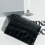 Black crocodile pattern triangle wallet-box - Image 10