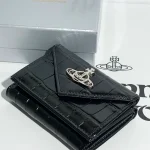 Black crocodile pattern triangle wallet-box - Image 9