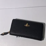 Black and gold Saffiano long zip wallet-box - Image 4