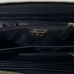 Black and gold Saffiano long zip wallet-box - Image 2