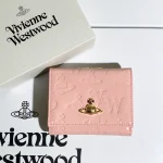 Pink patent leather embossed wallet-box