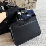Black Nylon Messenger Bag-box - Image 9