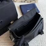 Black Nylon Messenger Bag-box - Image 6