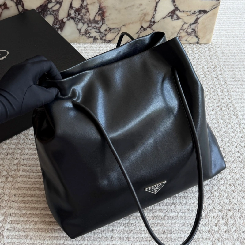 13424496307731600 Minimalist Lambskin 'Trash Bag' Tote-no box - Image 1