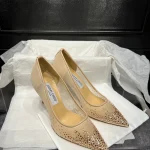 Mesh Rhinestone Pointed Toe Shoes-box
